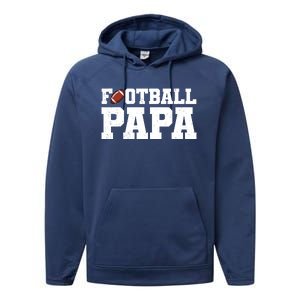 Football Papa Sports Fan Performance Fleece Hoodie