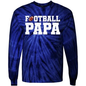 Football Papa Sports Fan Tie-Dye Long Sleeve Shirt