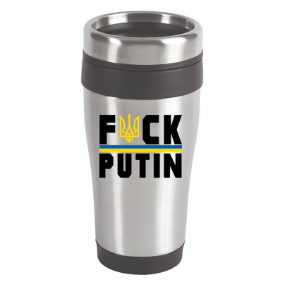 Fuck Putin Support Ukraine 16oz Travel Tumbler