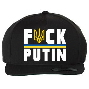 Fuck Putin Support Ukraine Wool Snapback Cap