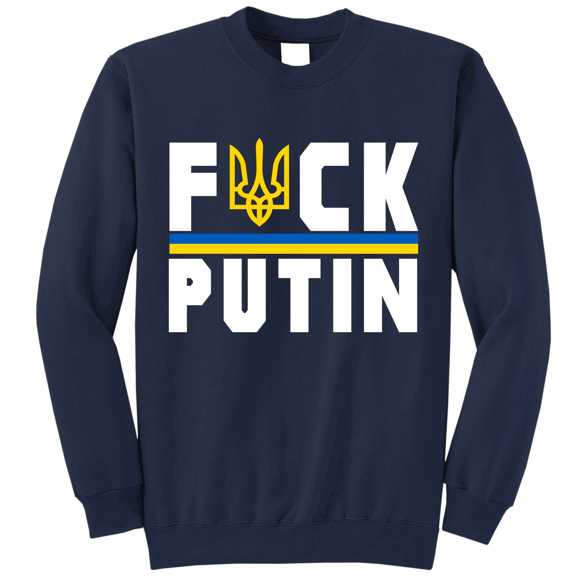 Fuck Putin Support Ukraine Tall Sweatshirt
