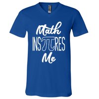 Funny Pi Symbol Gift For Pi Day Nerd Math Inspires Me Gift Great Gift V-Neck T-Shirt