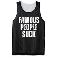 Famous People Suck Mesh Reversible Basketball Jersey Tank