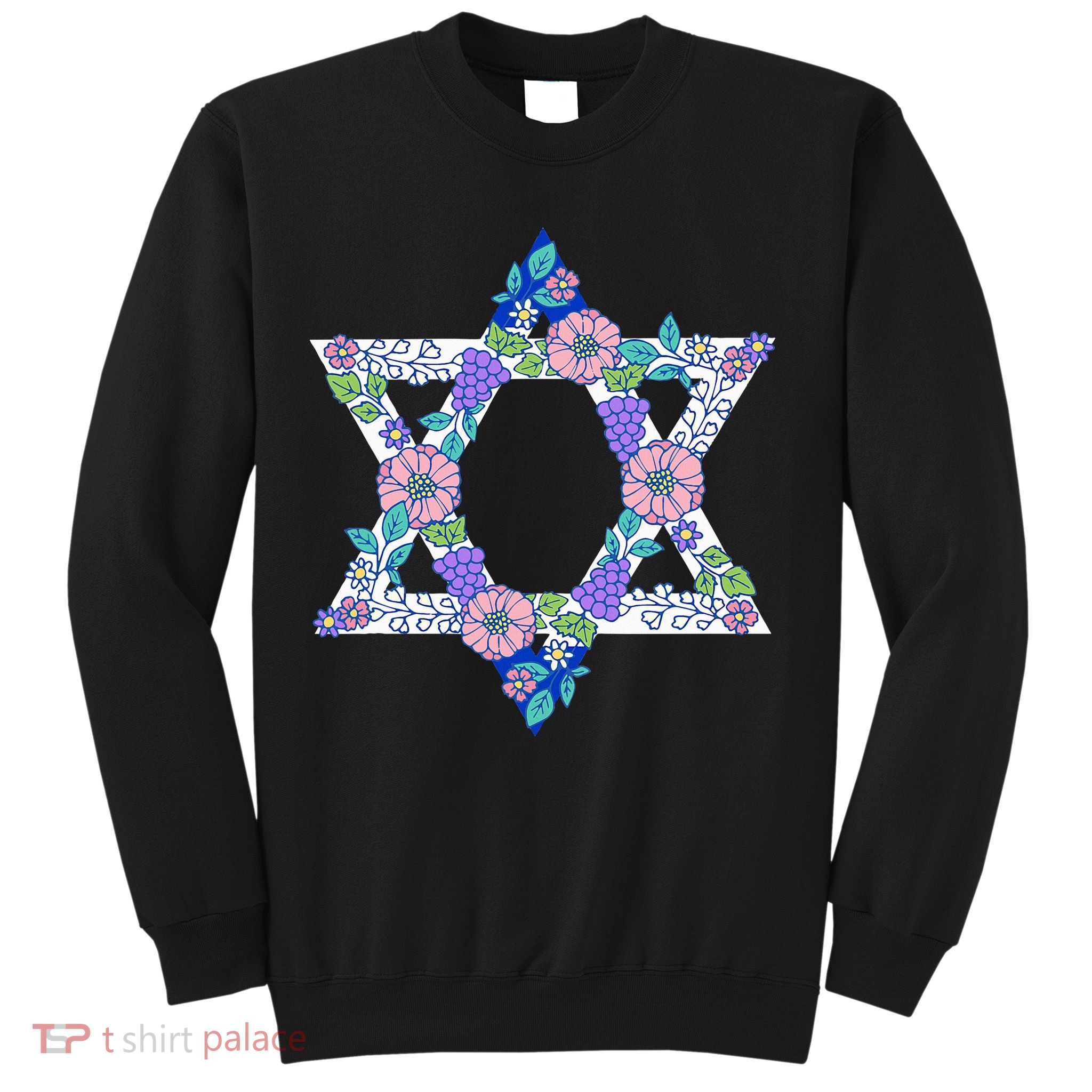 Floral Peace Sign Isreal Sweatshirt