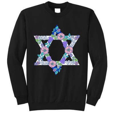 Floral Peace Sign Isreal Sweatshirt