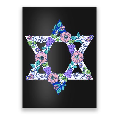 Floral Peace Sign Isreal Poster