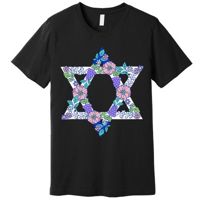 Floral Peace Sign Isreal Premium T-Shirt