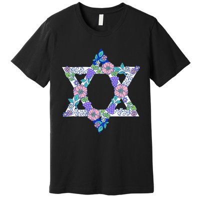 Floral Peace Sign Isreal Premium T-Shirt