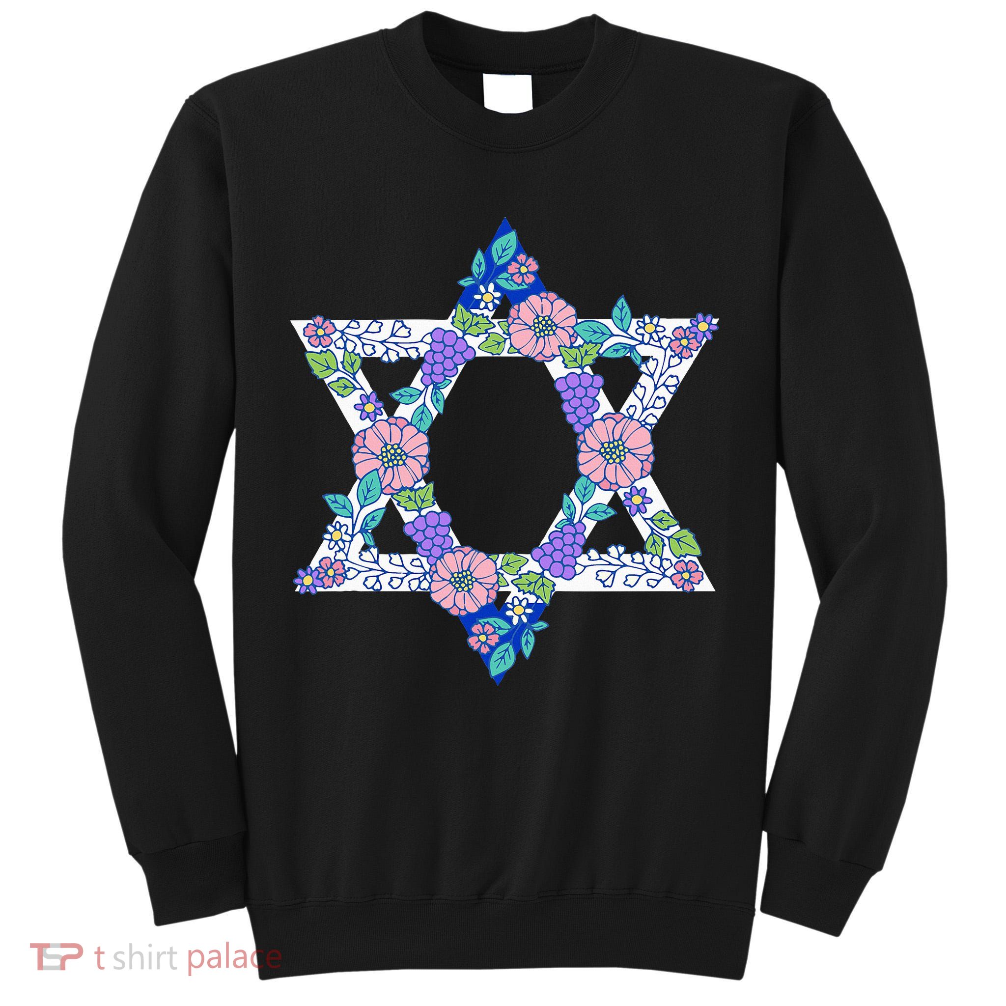 Floral Peace Sign Isreal Tall Sweatshirt