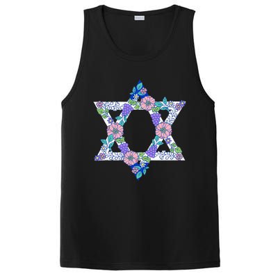 Floral Peace Sign Isreal PosiCharge Competitor Tank