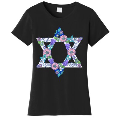 Floral Peace Sign Isreal Women's T-Shirt