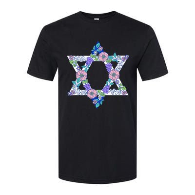 Floral Peace Sign Isreal Softstyle® CVC T-Shirt