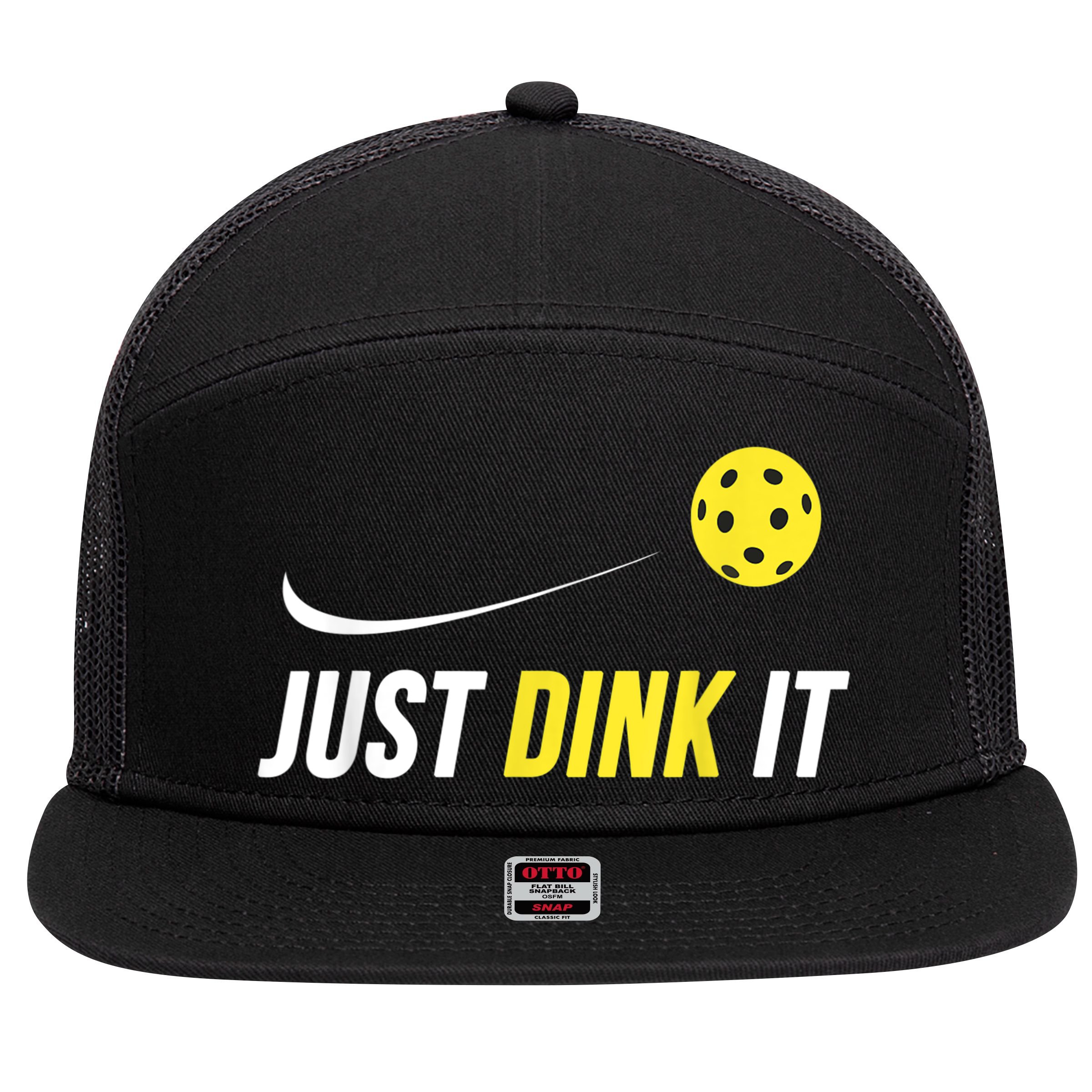 Funny Pickleball Shirt 7 Panel Mesh Trucker Snapback Hat