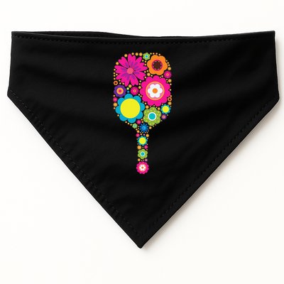 Flowers Pickleball Sports Racquet Racket Paddle USA-Made Doggie Bandana