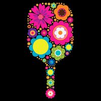 Flowers Pickleball Sports Racquet Racket Paddle Sweatshirt