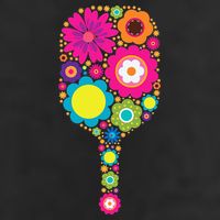 Flowers Pickleball Sports Racquet Racket Paddle Beanie