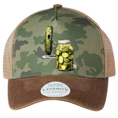 Funny Pickle Surprise A Cucumber And A Jar Of Sliced Pickles Gift Legacy Tie Dye Trucker Hat