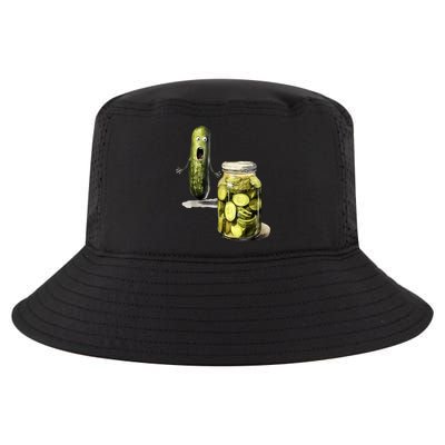 Funny Pickle Surprise A Cucumber And A Jar Of Sliced Pickles Gift Cool Comfort Performance Bucket Hat
