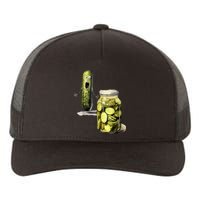 Funny Pickle Surprise A Cucumber And A Jar Of Sliced Pickles Gift Yupoong Adult 5-Panel Trucker Hat