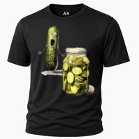 Funny Pickle Surprise A Cucumber And A Jar Of Sliced Pickles Gift Performance Shirt