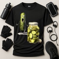 Funny Pickle Surprise A Cucumber And A Jar Of Sliced Pickles Gift Performance Shirt