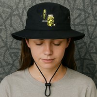 Funny Pickle Surprise A Cucumber And A Jar Of Sliced Pickles Gift Bucket Hat