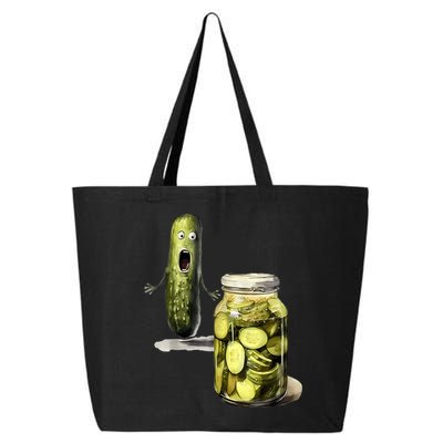 Funny Pickle Surprise A Cucumber And A Jar Of Sliced Pickles Gift 25L Jumbo Tote