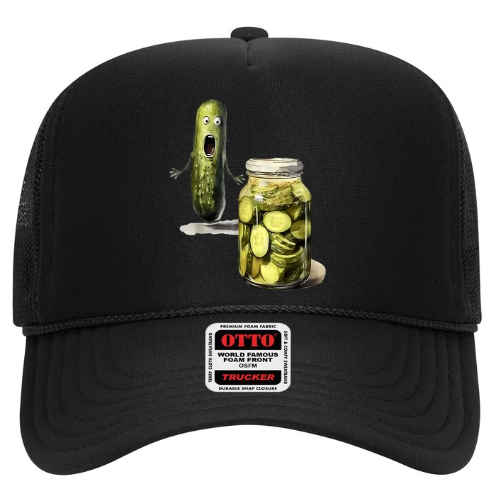 Funny Pickle Surprise A Cucumber And A Jar Of Sliced Pickles Gift Hat