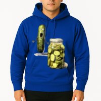 Funny Pickle Surprise A Cucumber And A Jar Of Sliced Pickles Gift Hoodie