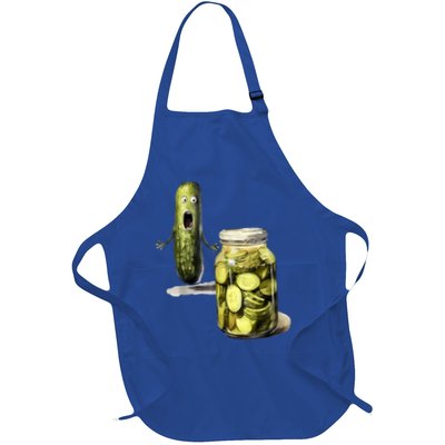 Funny Pickle Surprise A Cucumber And A Jar Of Sliced Pickles Gift Apron