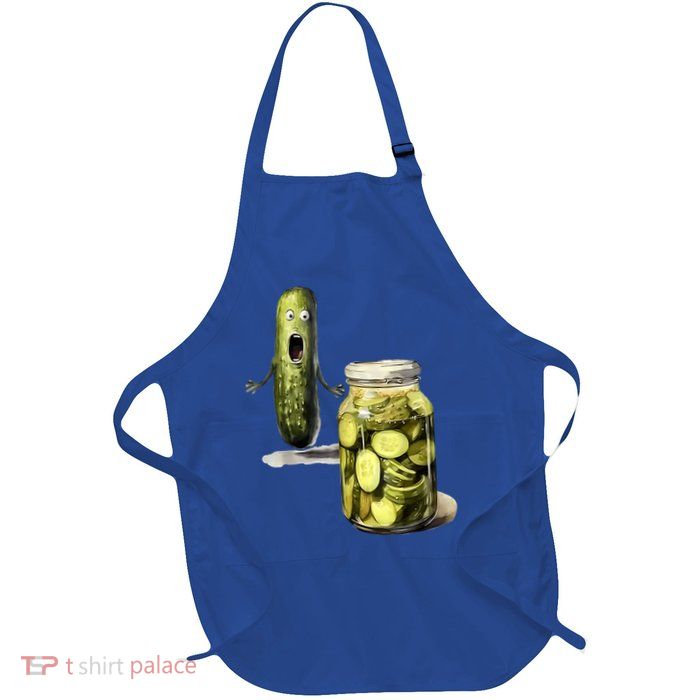 Funny Pickle Surprise A Cucumber And A Jar Of Sliced Pickles Gift Apron