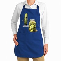 Funny Pickle Surprise A Cucumber And A Jar Of Sliced Pickles Gift Apron