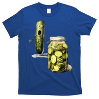 Funny Pickle Surprise A Cucumber And A Jar Of Sliced Pickles Gift T-Shirt