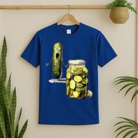 Funny Pickle Surprise A Cucumber And A Jar Of Sliced Pickles Gift T-Shirt