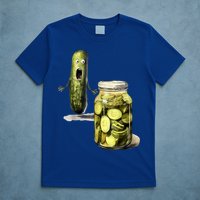 Funny Pickle Surprise A Cucumber And A Jar Of Sliced Pickles Gift T-Shirt