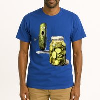 Funny Pickle Surprise A Cucumber And A Jar Of Sliced Pickles Gift Tall T-Shirt