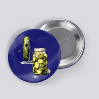 Funny Pickle Surprise A Cucumber And A Jar Of Sliced Pickles Gift Button
