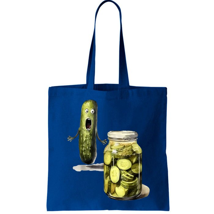 Funny Pickle Surprise A Cucumber And A Jar Of Sliced Pickles Gift Bag