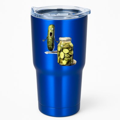 Funny Pickle Surprise A Cucumber And A Jar Of Sliced Pickles Gift Tumbler