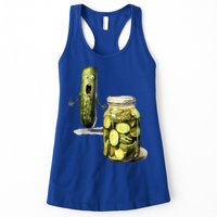 Funny Pickle Surprise A Cucumber And A Jar Of Sliced Pickles Gift Womens Tank Top