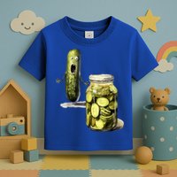 Funny Pickle Surprise A Cucumber And A Jar Of Sliced Pickles Gift Toddler T-Shirt