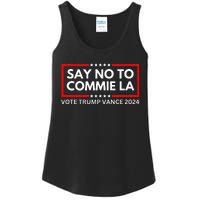 Funny Political Say No To Commie La Vote Trump Vance 2024 Ladies Essential Tank