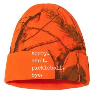 Funny Pickleball Sorry CanT Pickleball Bye Sport Distressed Gift Kati Licensed 12" Camo Beanie