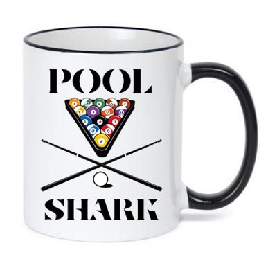 Funny Pool Shark Gift Artbilliards And Pool Cool Gift 11oz Black Color Changing Mug