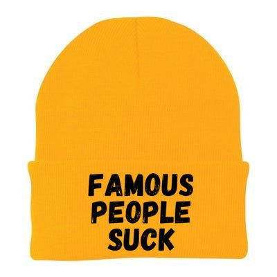 Famous People Suck Knit Cap Winter Beanie