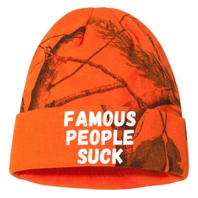 Famous People Suck Kati Licensed 12" Camo Beanie