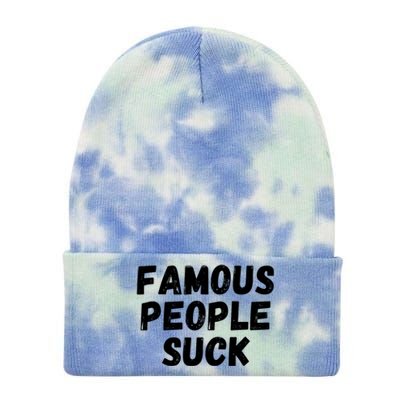 Famous People Suck Tie Dye 12in Knit Beanie