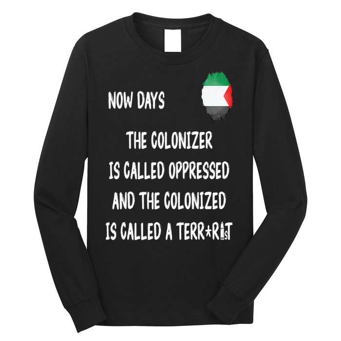 Free Palestine Support Middle East Peace Long Sleeve Shirt