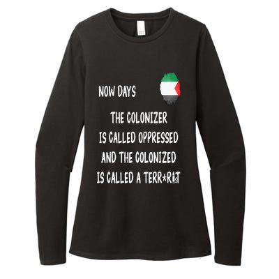 Free Palestine Support Middle East Peace Womens CVC Long Sleeve Shirt