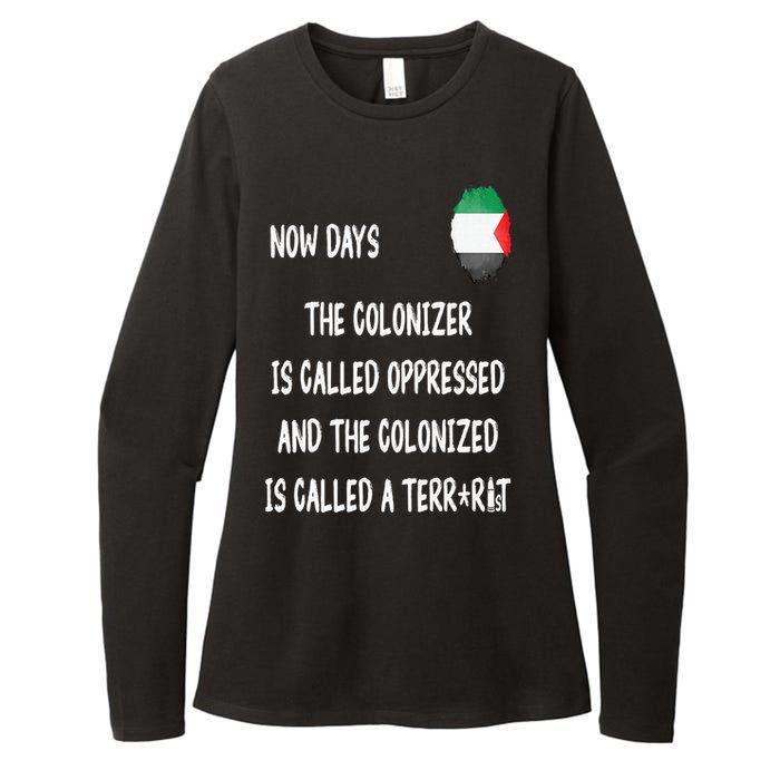 Free Palestine Support Middle East Peace Womens CVC Long Sleeve Shirt